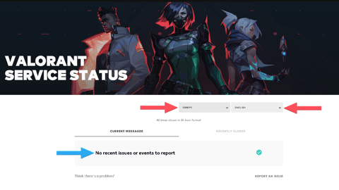 Valorant Server Service Status 2