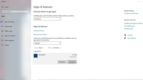 Valorant Uninstall