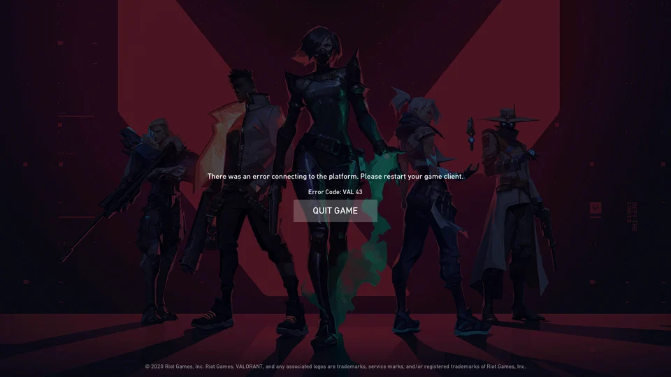 How To Fix Valorant Error Code 43 | EarlyGame