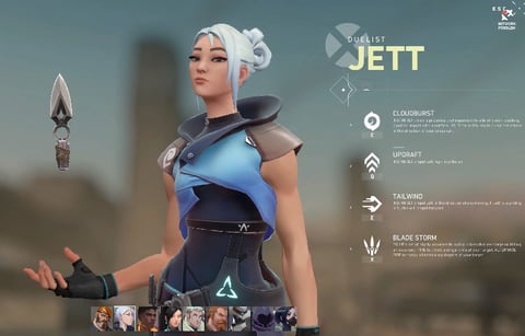 Valorant Jett default