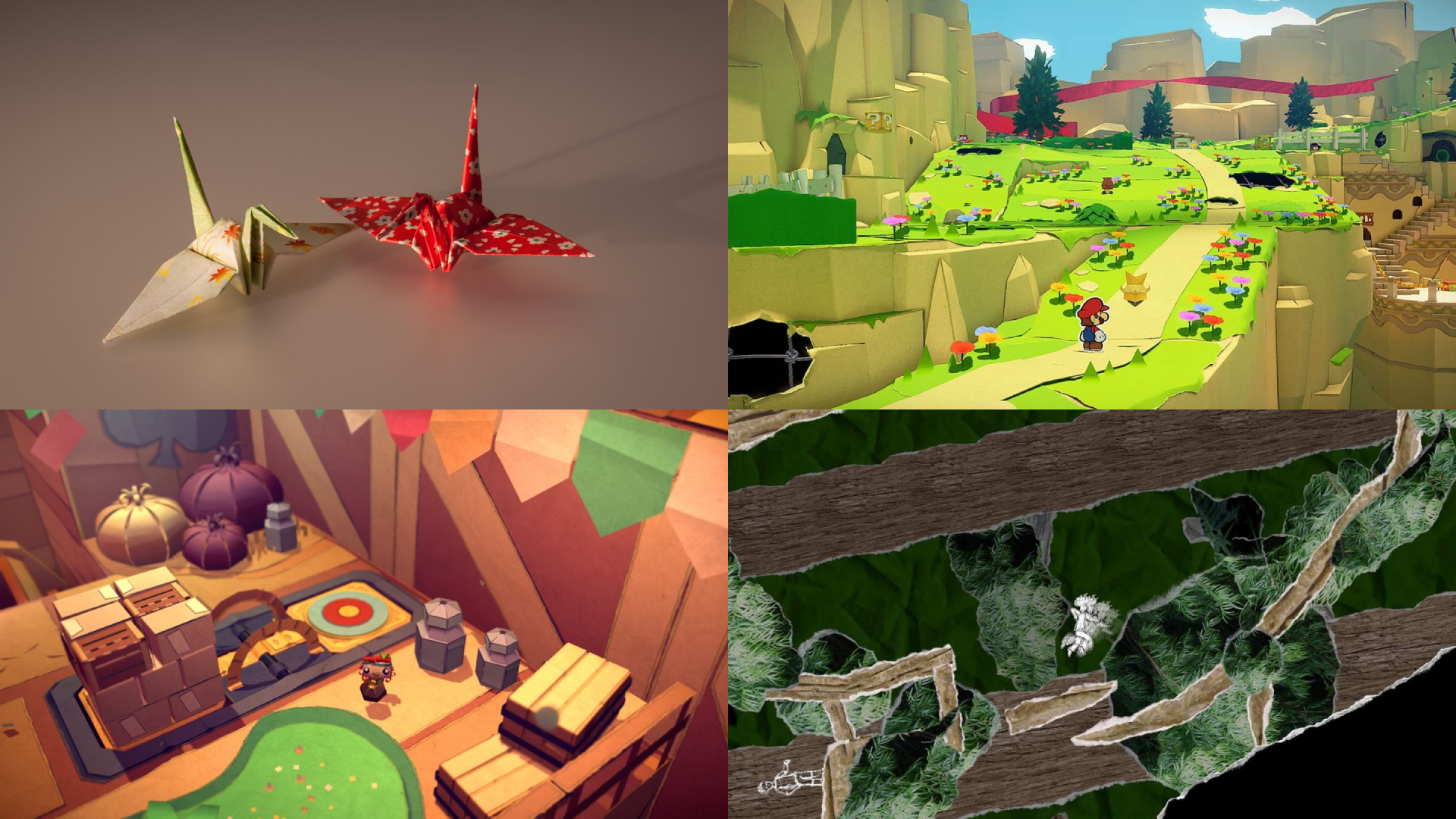Video game styles Papercraft