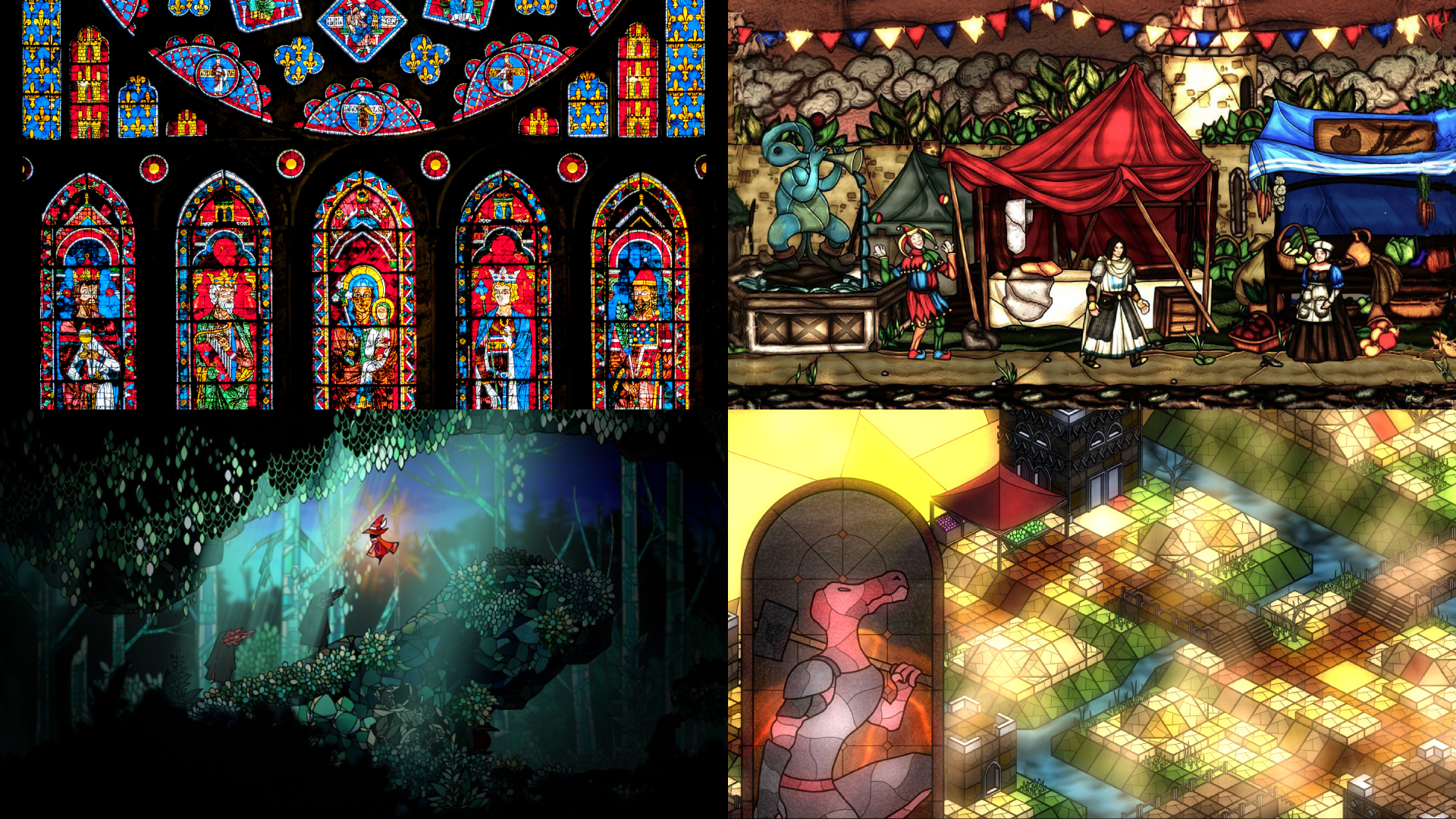 Video game styles Stained Glass