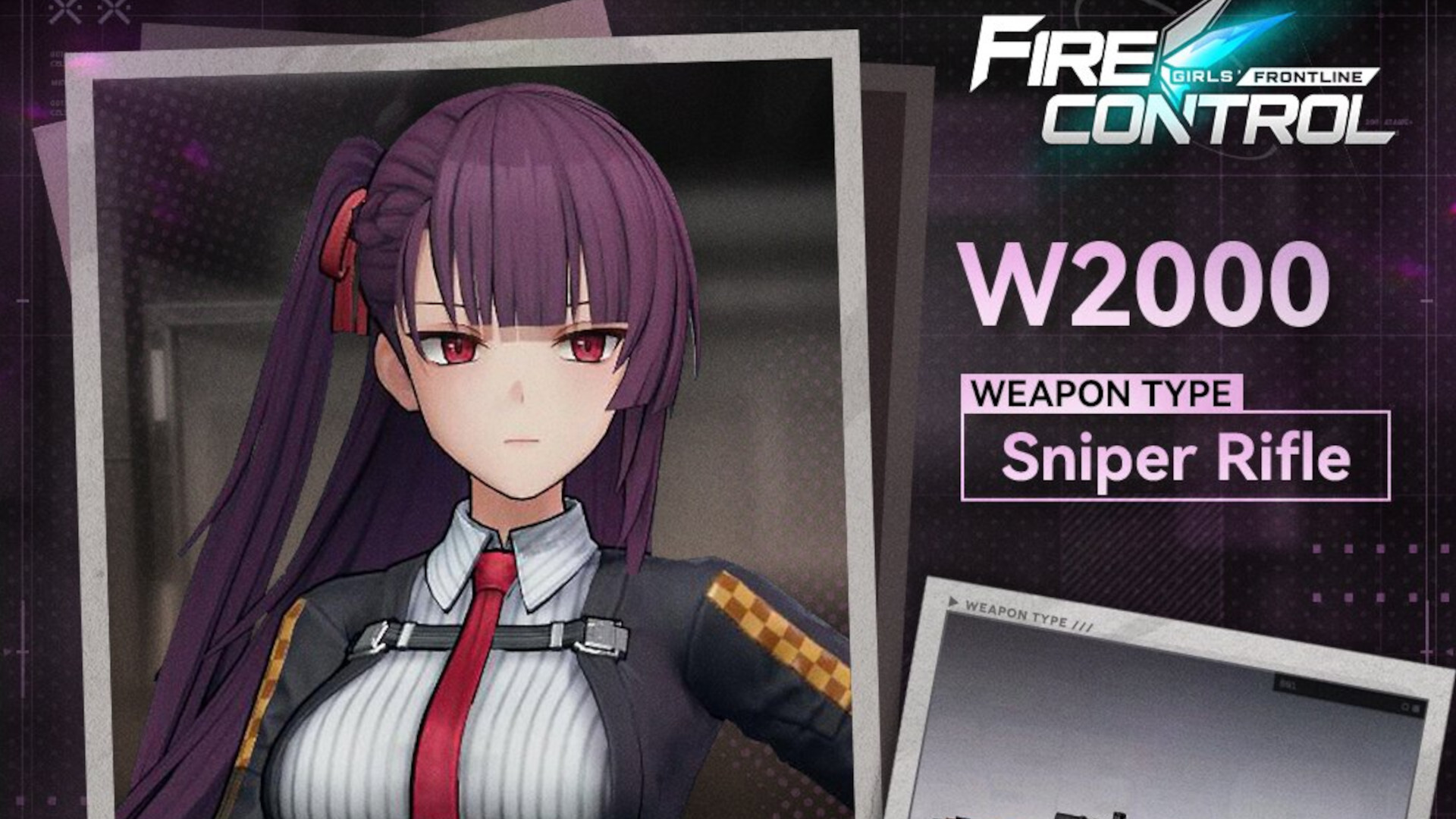 W2000 Girls Frontline Fire Control