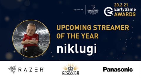 WINNER Early Game Awards streamer of the year