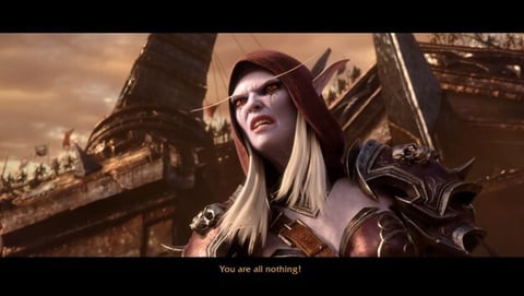 Warcraft Warchief Sylvanas looks down even on the Horde IX