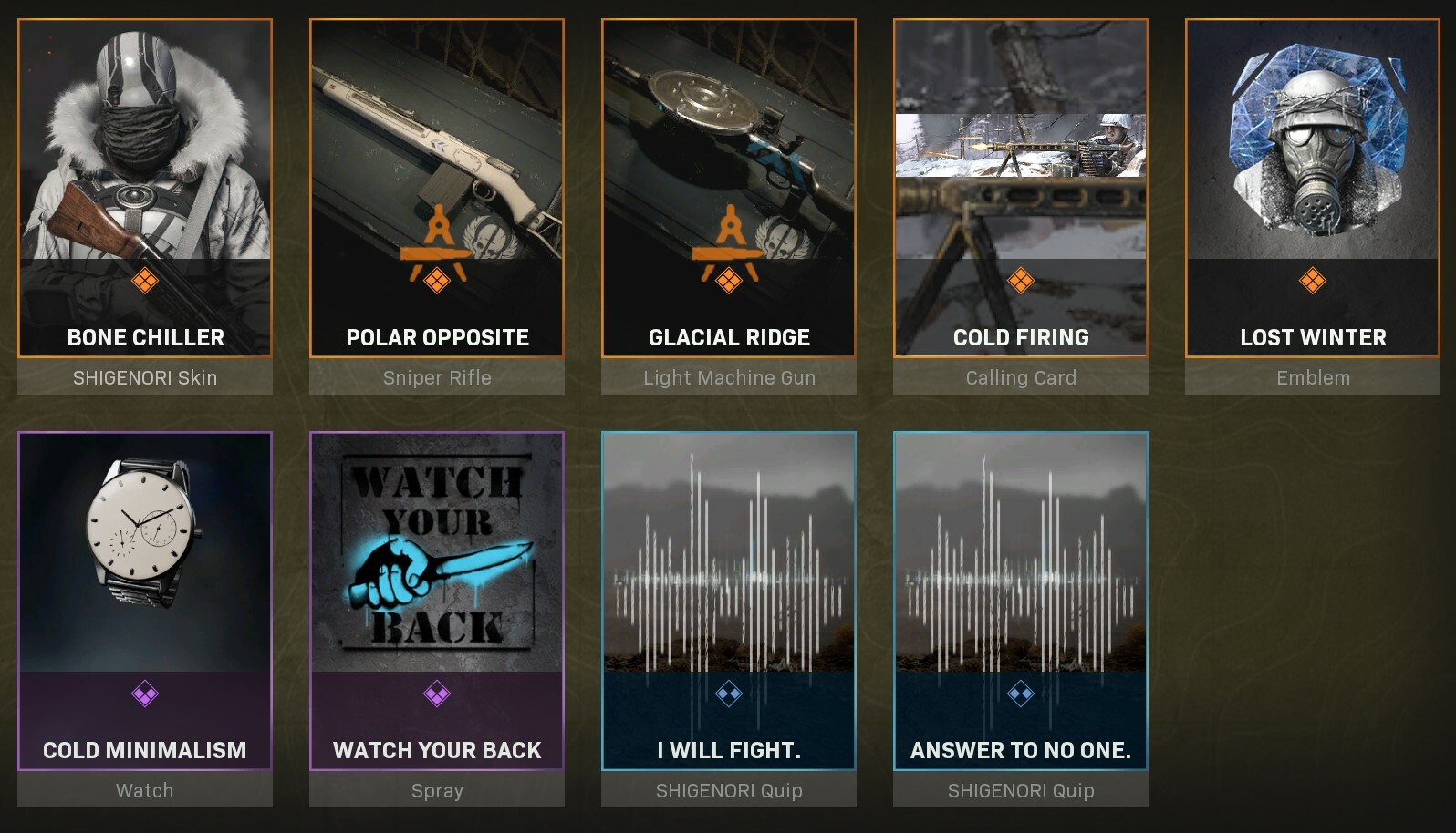 Warzone Bundles Below Freezing