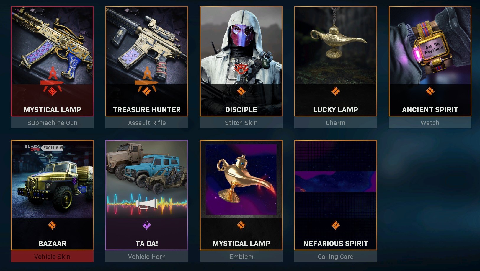 Warzone Bundles Golden lamp
