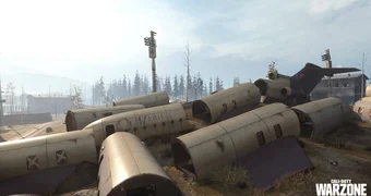 Warzone Junkyard Bunker Aeroplane Graveyard