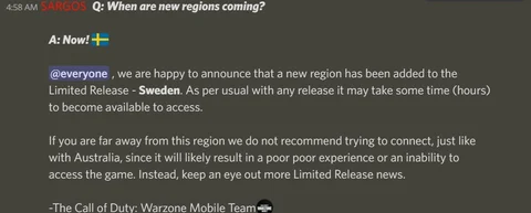 Warzone Mobile limited release