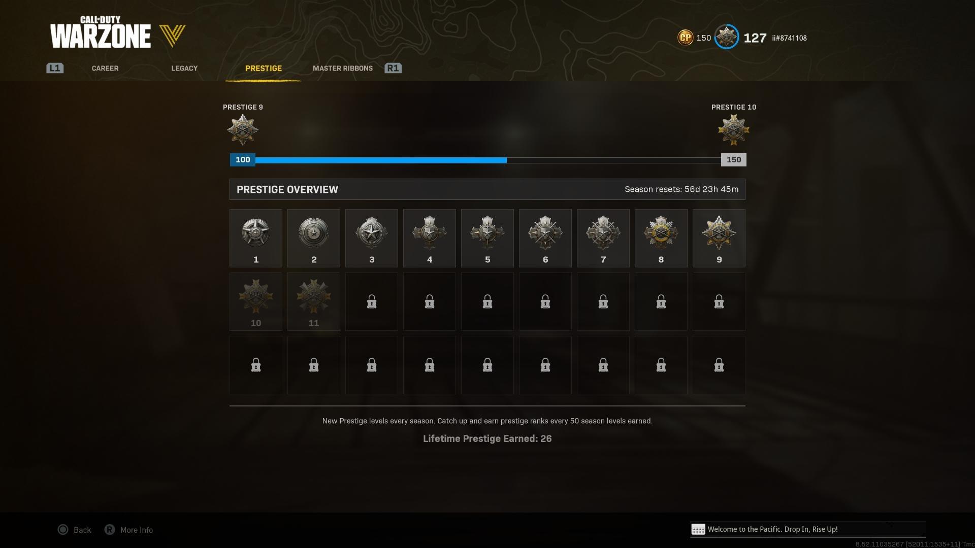 Warzone Rank System Prestige