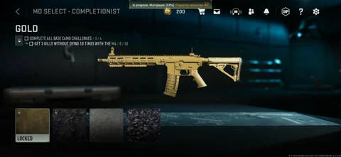 Warzone gold camo