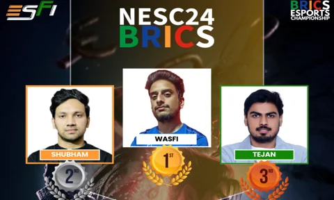 Wasfi and Shubham to represent India at BRICS Esports Championship 2024