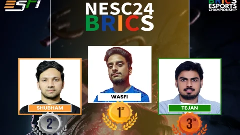 Wasfi and Shubham to represent India at BRICS Esports Championship 2024