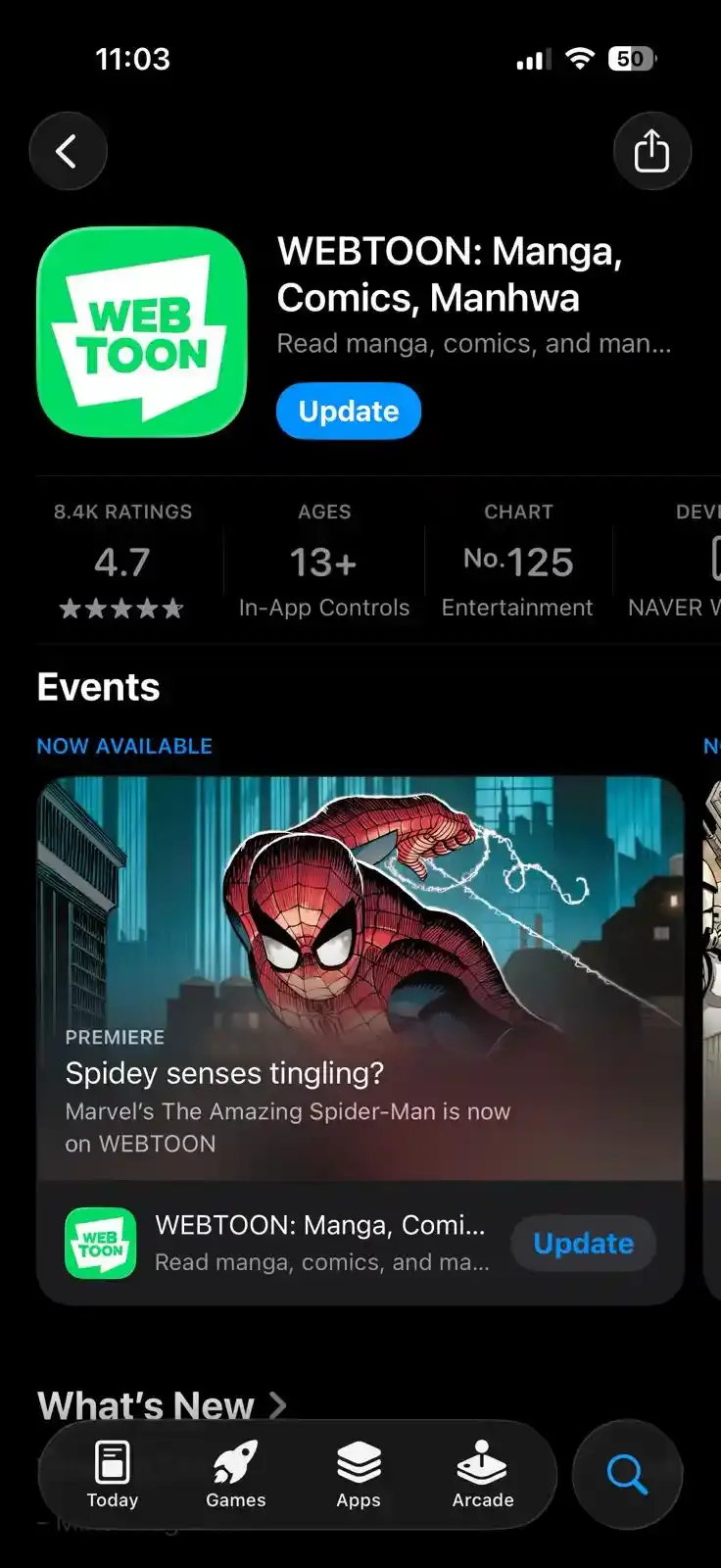 Webtoon App Store