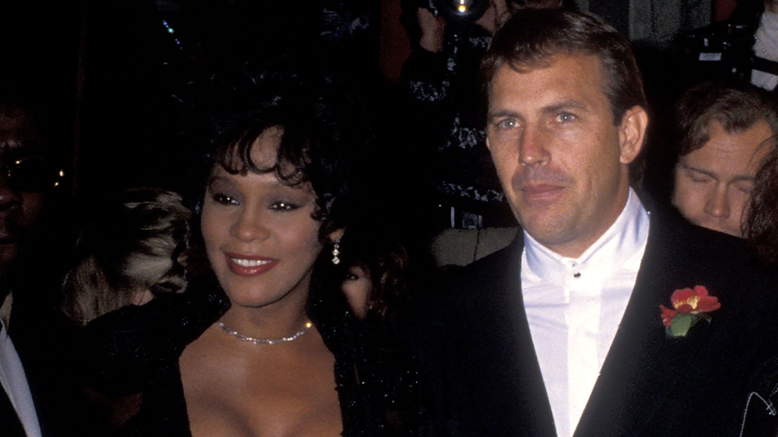 Whitney Houston and Kevin Costner