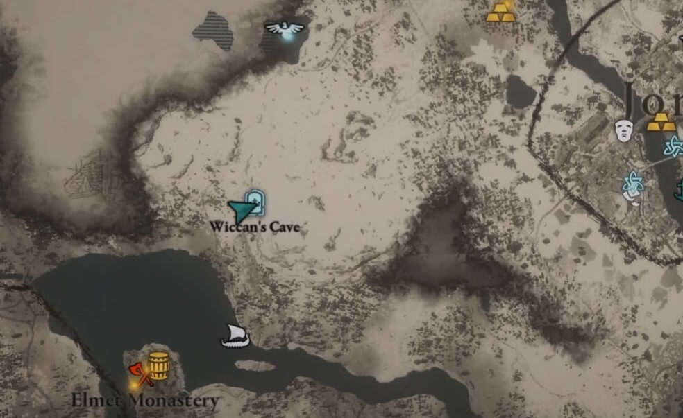 Wiccans Cave Map Eurvicscire