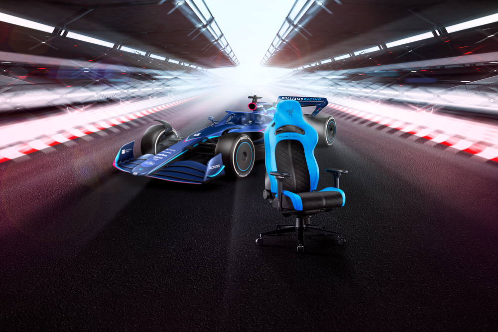 Williams Racing chair Razer and Car