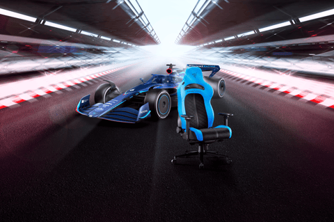 Williams Racing chair Razer and Car