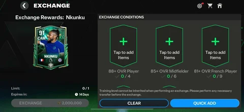 Winter Wildcards Christopher Nkunku Requirements