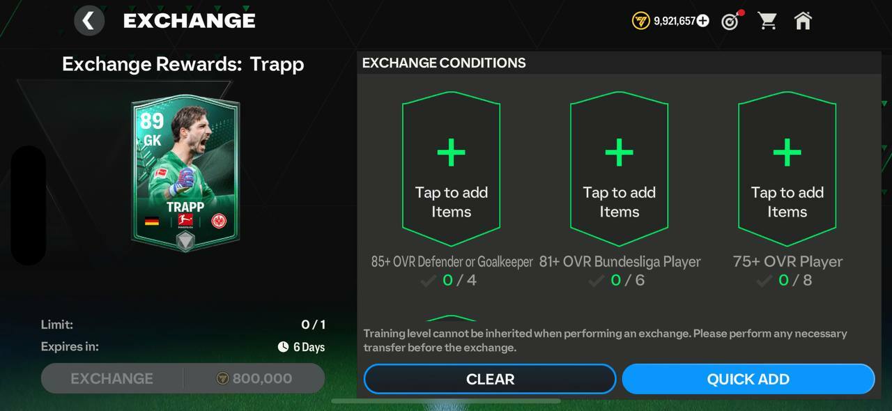 Winter Wildcards Trapp Requirements