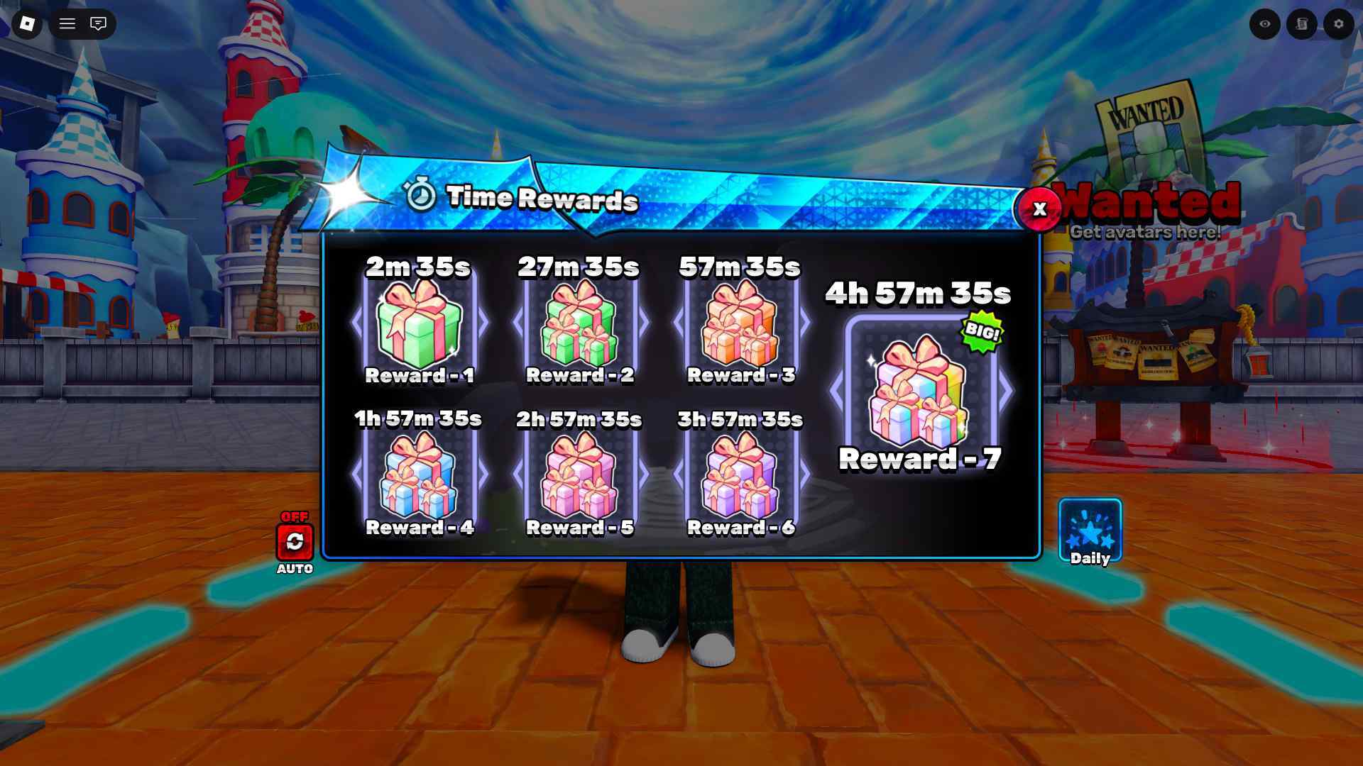 World Fighters Time Rewards