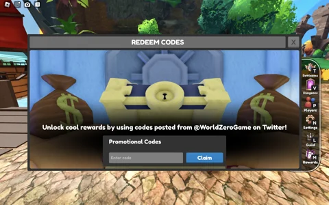 World Zero codes (November 2023) - free crystals