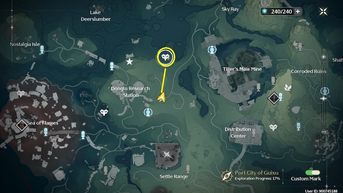 Wuthering Waves Scorpion Nest boss map location