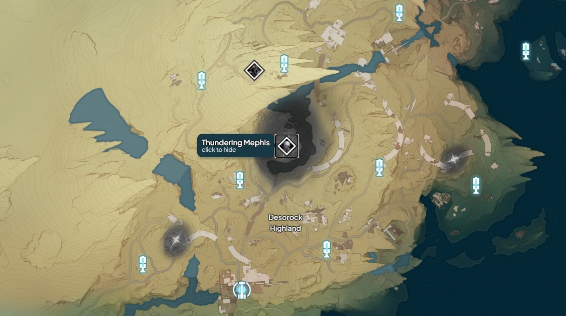 Wuthering Waves Thundering Mephis boss location
