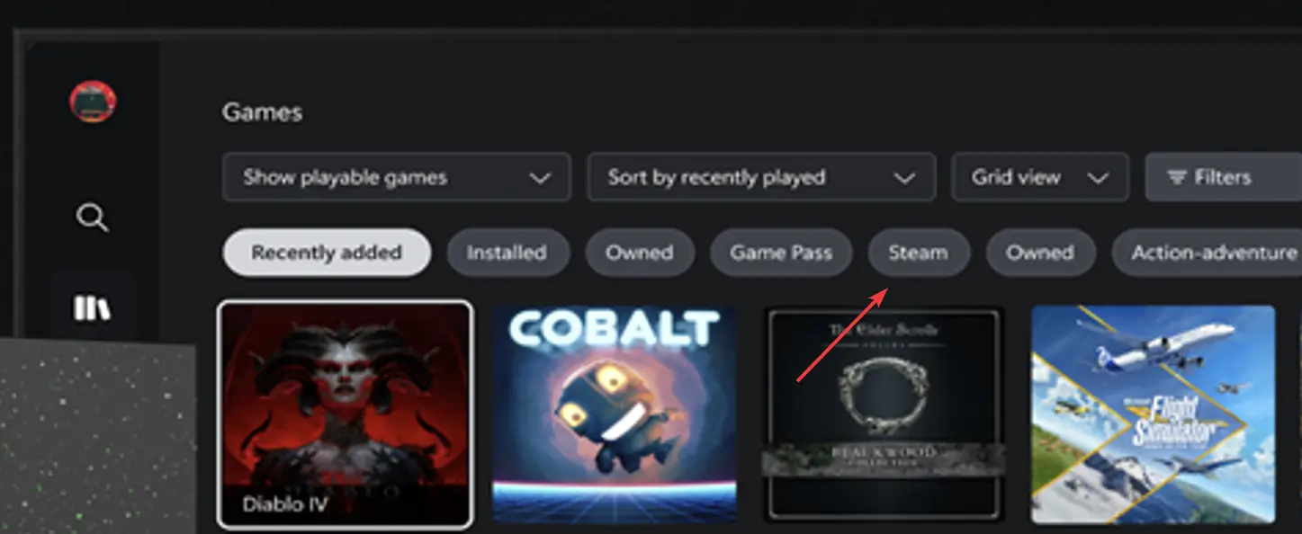 XBOX Steam Screenshot
