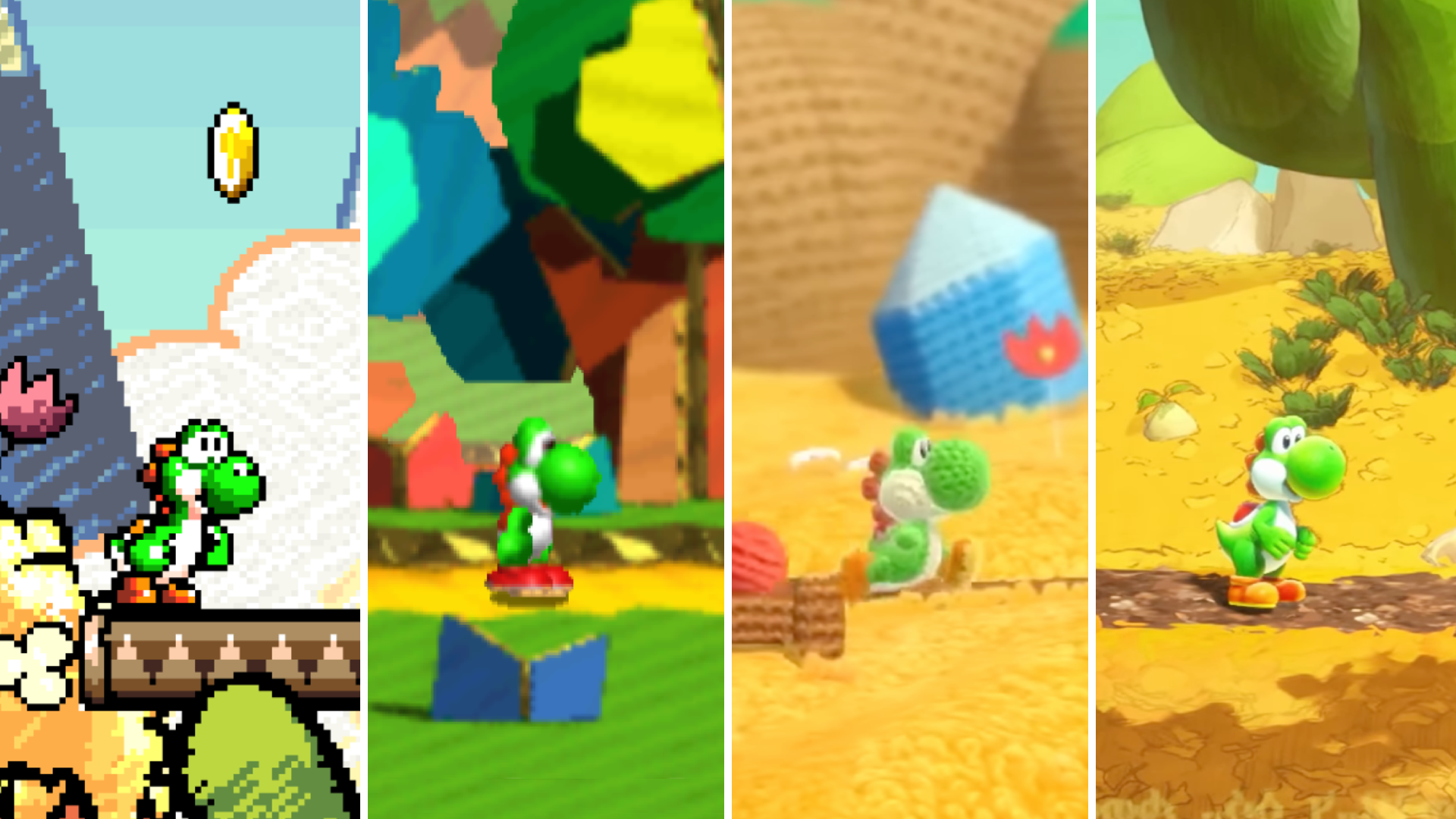 Yoshi Art Style Evolution