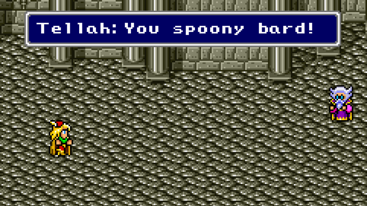 You spoony bard
