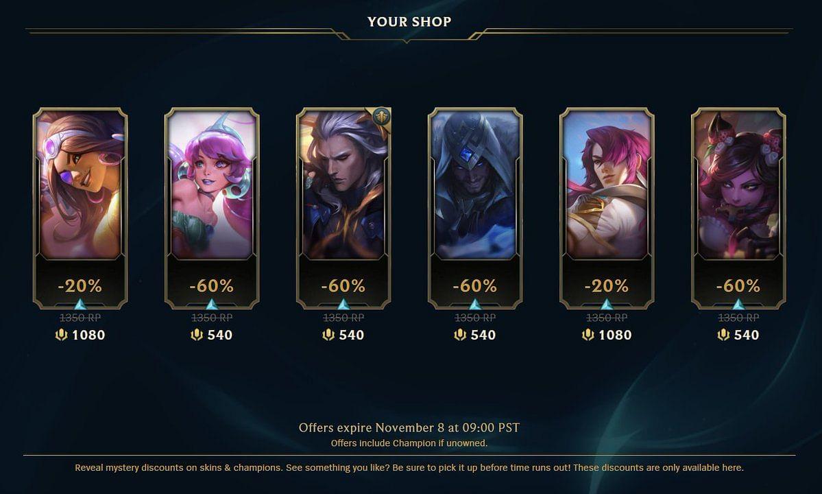 Xem Ngay Store Of Legends Lol Skin Miễn Phí