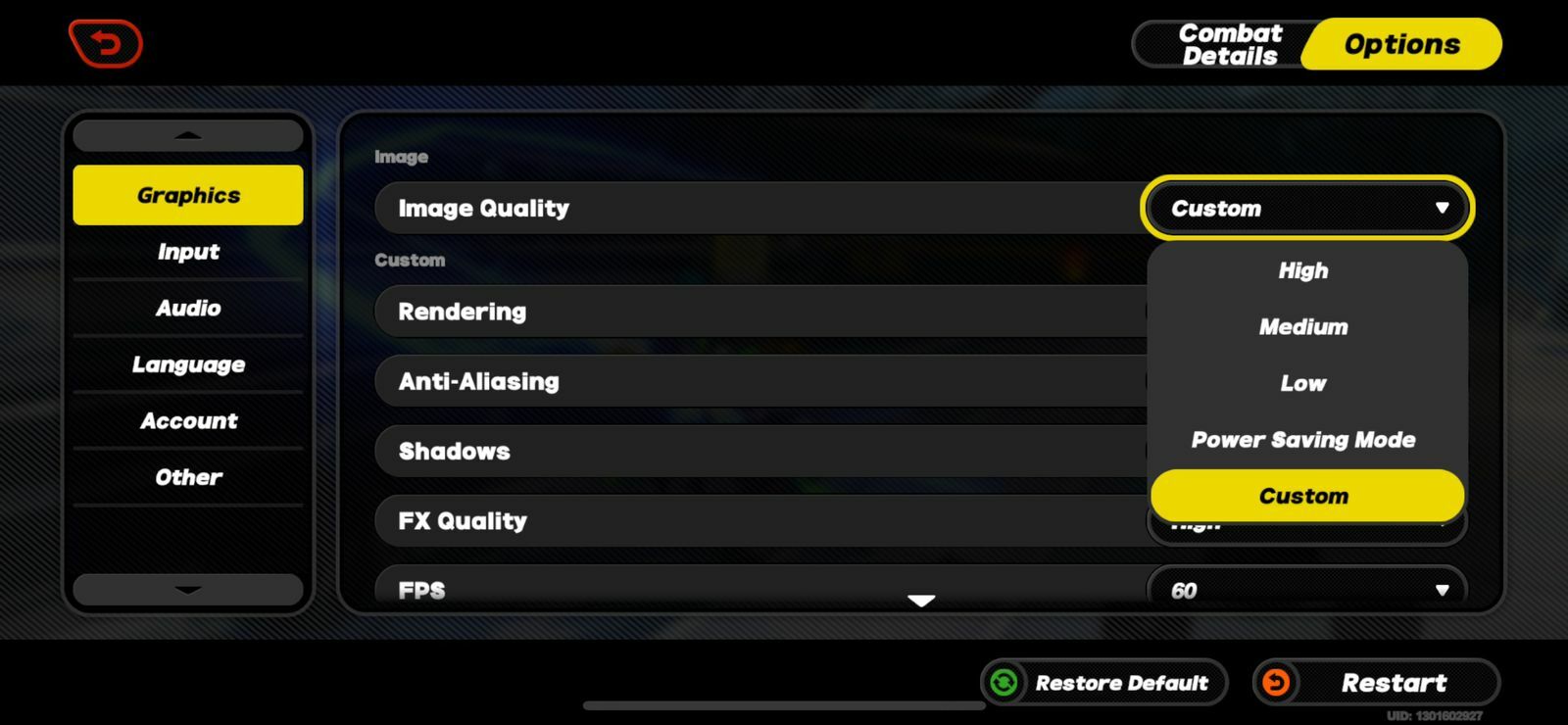 ZZZ Mobile Settings
