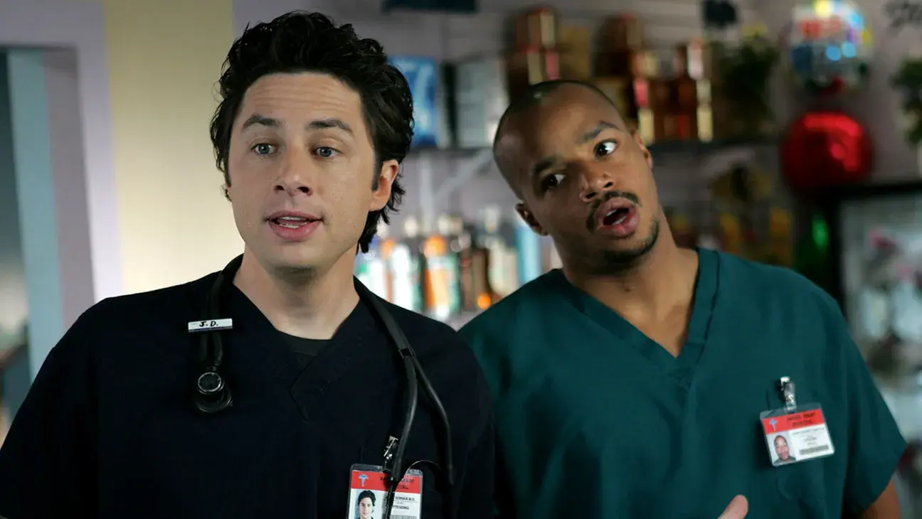 Zach Braff and Donald Faison