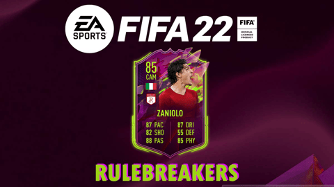 Zaniolo Rulebreakers SBC FIFA 22 Ultimate Team