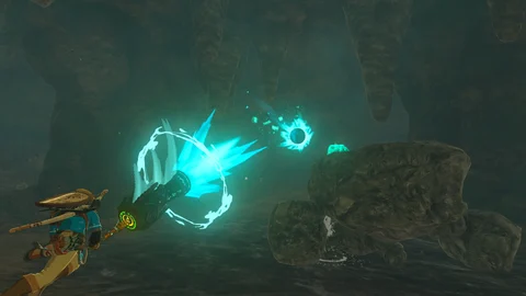 Zelda TOTK cave gameplay