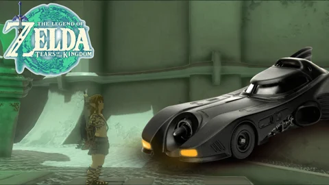 Zelda Tears Of The Kingdom With Batmobile
