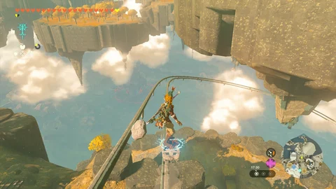 Zelda totk shield mine cart grinding