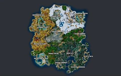 Zipline Locations Fortnite C4 S4