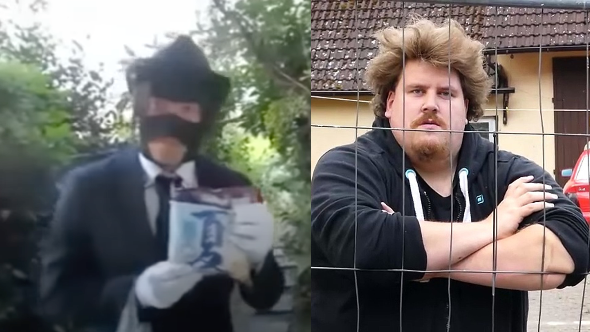 Zitternder Maskenmann