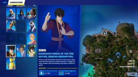 Zuko NPC Fortnite