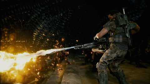 Aliens fireteam flamethrower