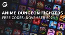 Anime dungeon fighters codes november