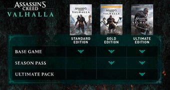 Assassins creed valhalla editions