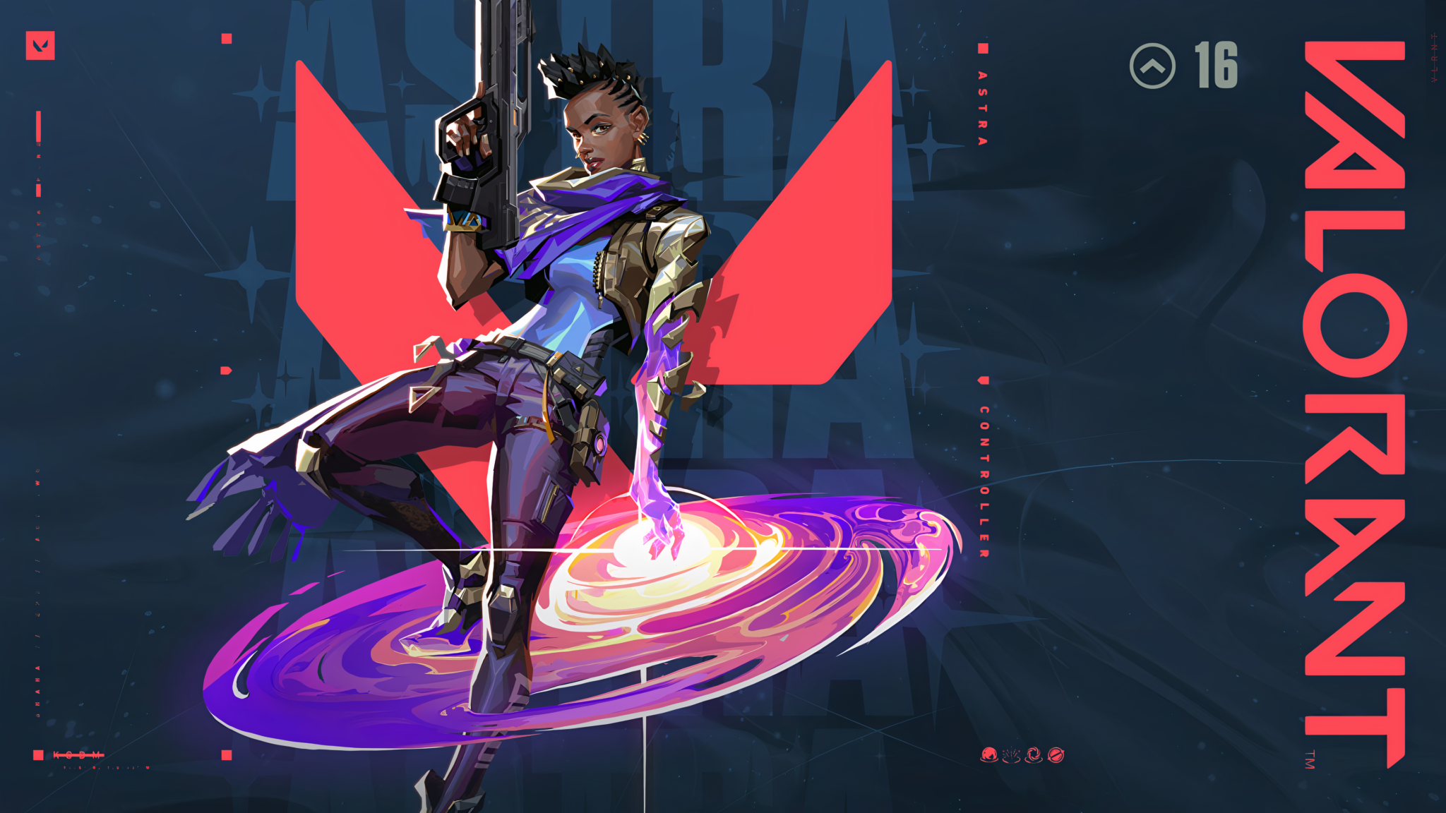 Astra valorant agent wallpaper