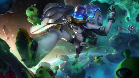 Astronaut singed splash art