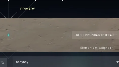 Babybay valorant crosshair
