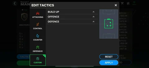 Best balanced tactics ea fc mobile