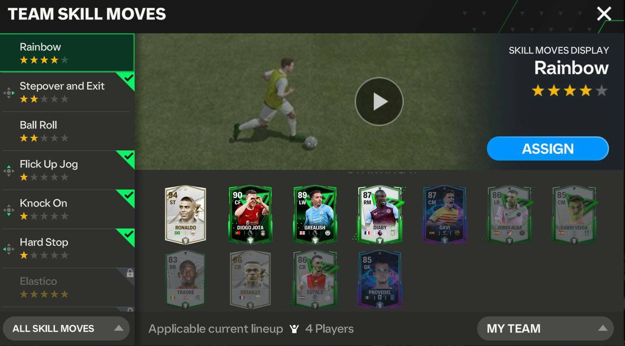 Best skill moves fc mobile