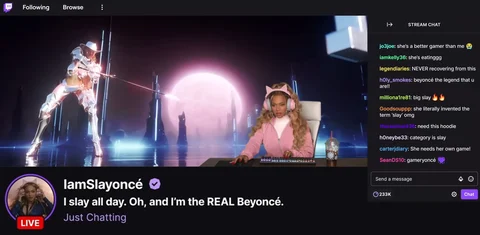 Beyonce twitch